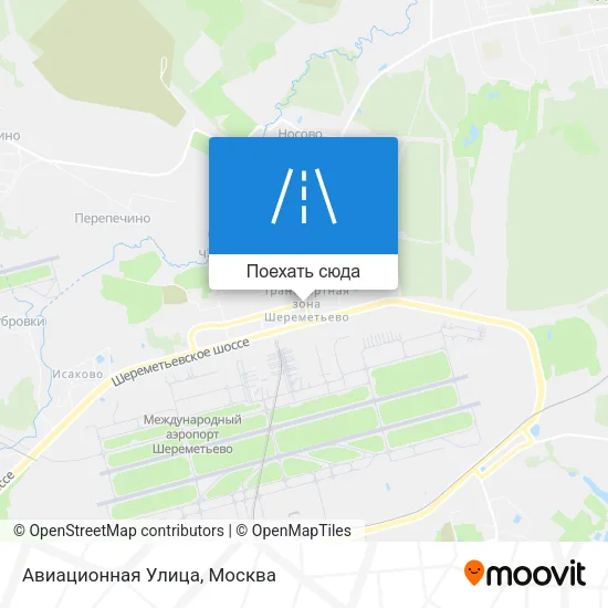 Карта Авиационная Улица