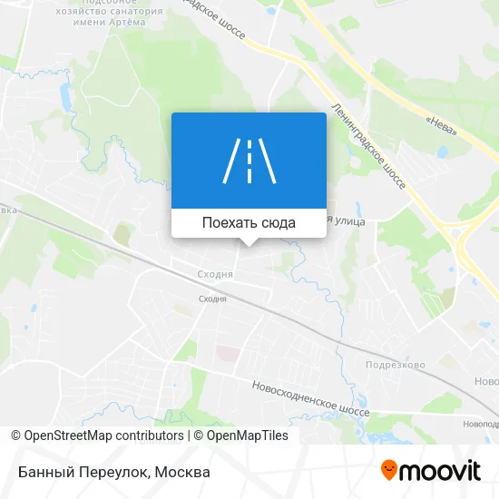 Карта Банный Переулок