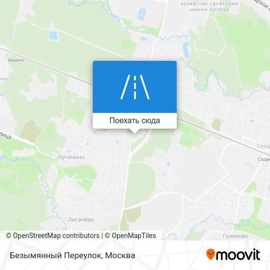 Карта Безымянный Переулок