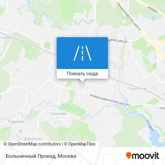 Карта Больничный Проезд