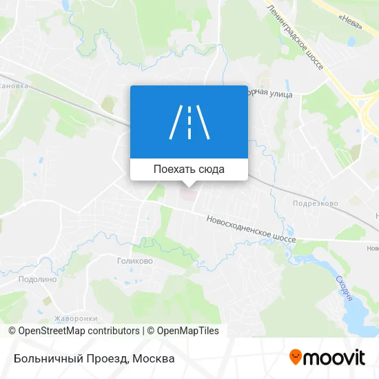 Карта Больничный Проезд