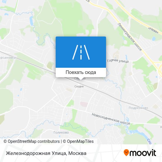 Карта Железнодорожная Улица
