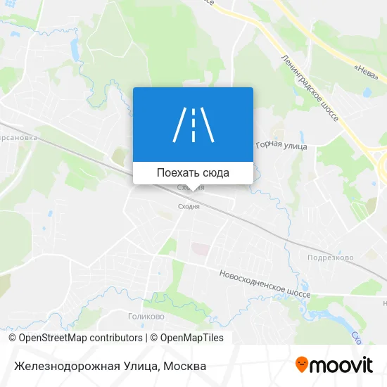 Карта Железнодорожная Улица