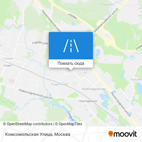 Карта Комсомольская Улица