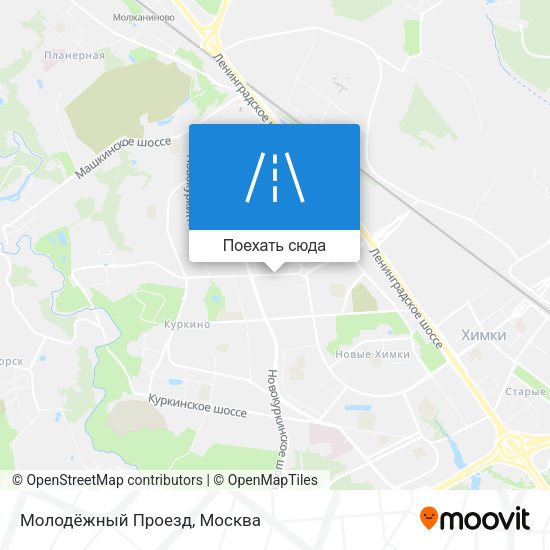 Карта Молодёжный Проезд