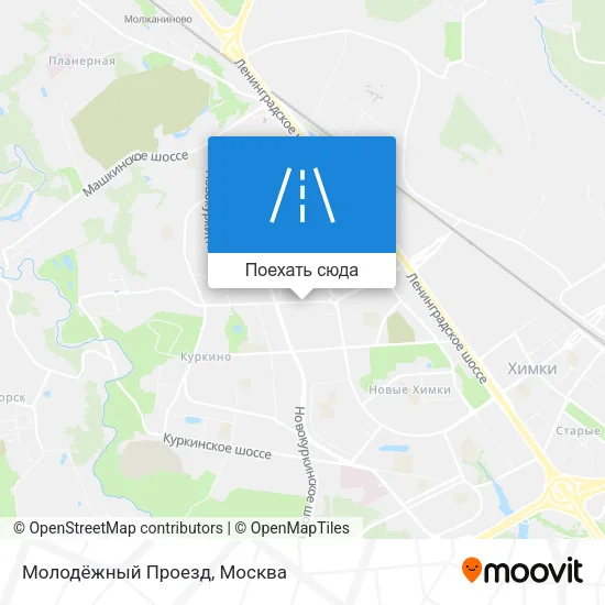 Карта Молодёжный Проезд