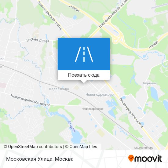 Карта Московская Улица