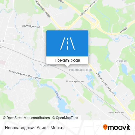 Карта Новозаводская Улица
