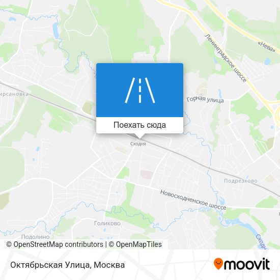 Карта Октябрьская Улица
