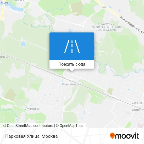 Карта Парковая Улица