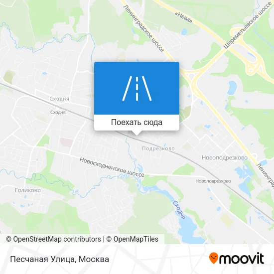 Карта Песчаная Улица
