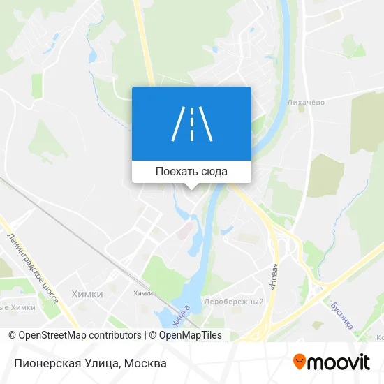 Карта Пионерская Улица