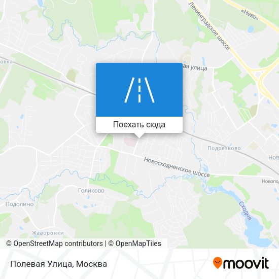 Карта Полевая Улица