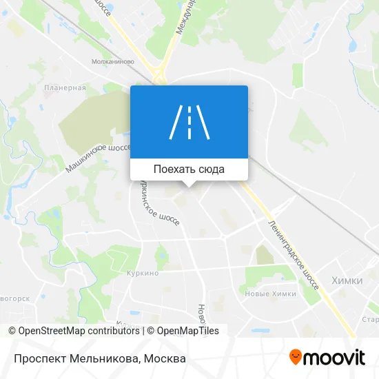 Карта Проспект Мельникова
