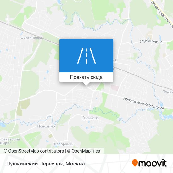 Карта Пушкинский Переулок