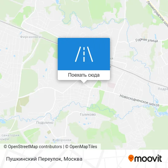 Карта Пушкинский Переулок
