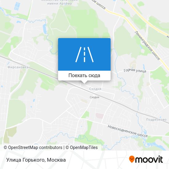 Карта Улица Горького