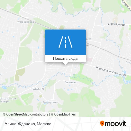 Карта Улица Жданова