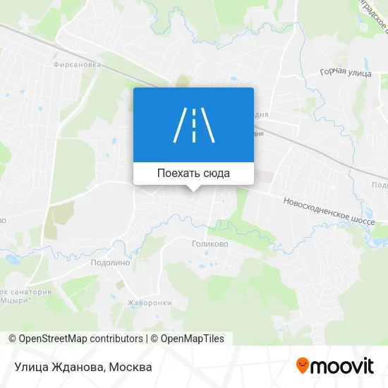 Карта Улица Жданова