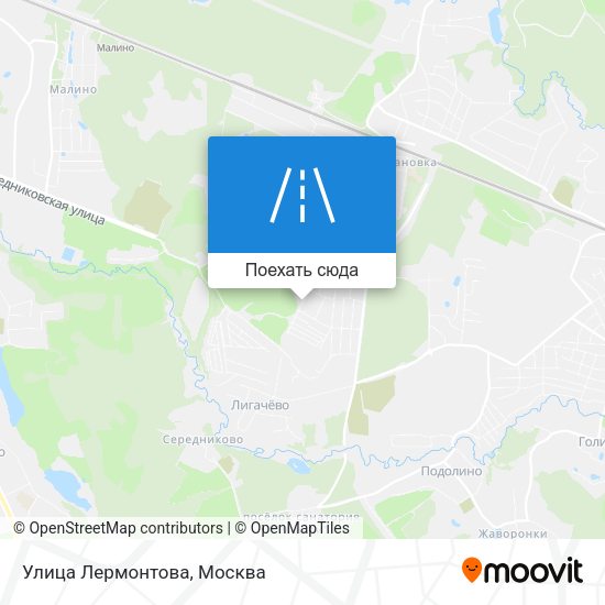 Карта Улица Лермонтова