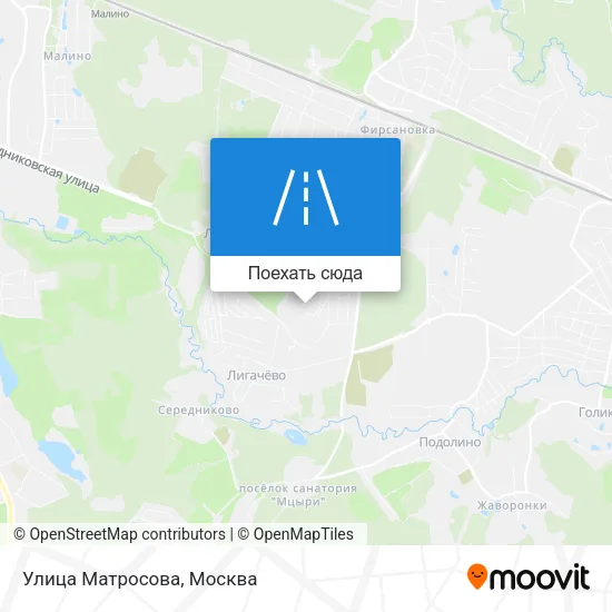 Карта Улица Матросова
