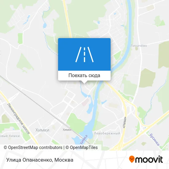 Карта Улица Опанасенко