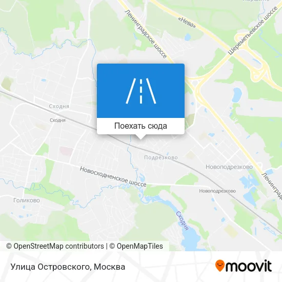 Карта Улица Островского