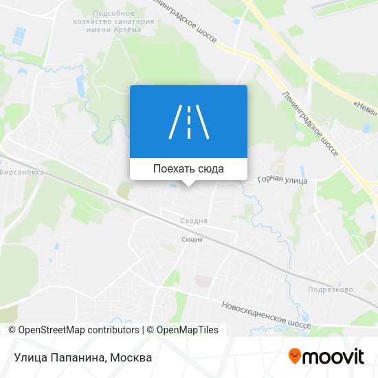 Карта Улица Папанина