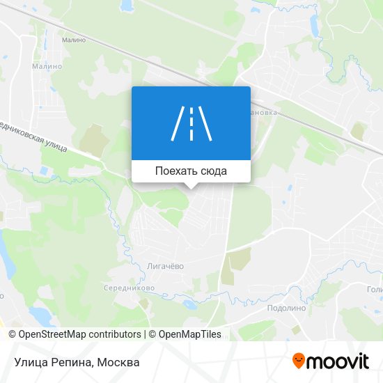 Карта Улица Репина