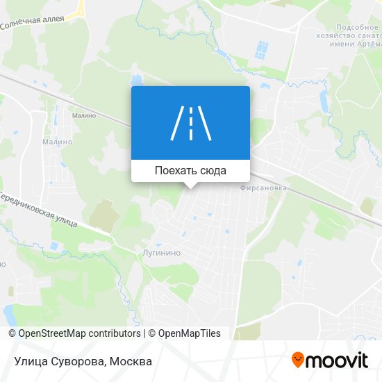 Карта Улица Суворова