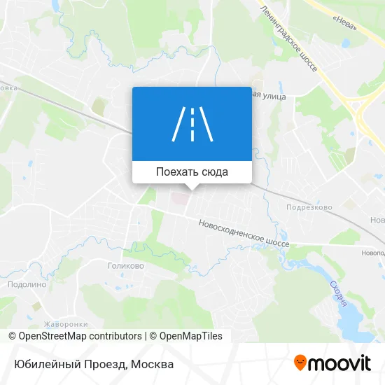 Карта Юбилейный Проезд