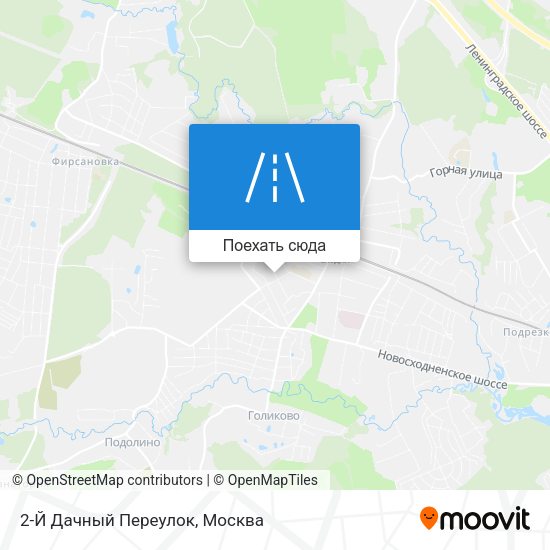 Карта 2-Й Дачный Переулок
