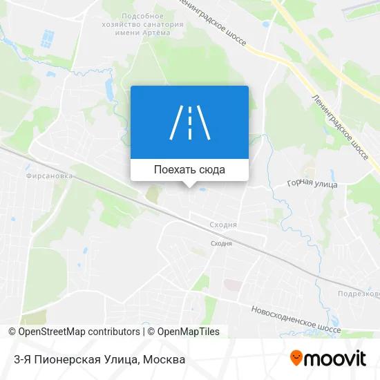 Карта 3-Я Пионерская Улица