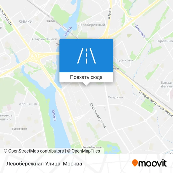 Карта Левобережная Улица