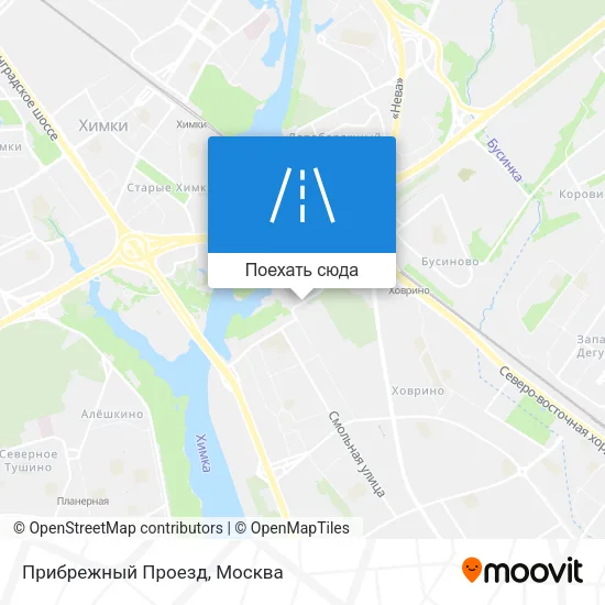 Карта Прибрежный Проезд