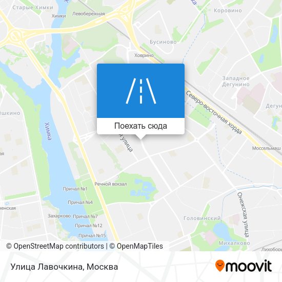 Карта Улица Лавочкина