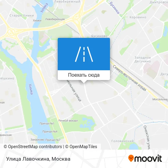 Карта Улица Лавочкина
