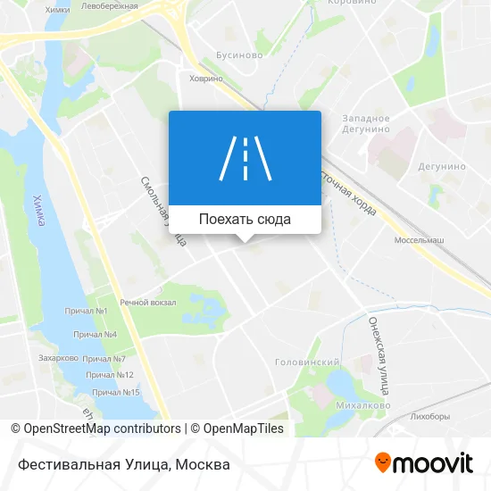 Карта Фестивальная Улица