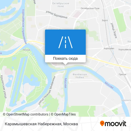 Карта Карамышевская Набережная