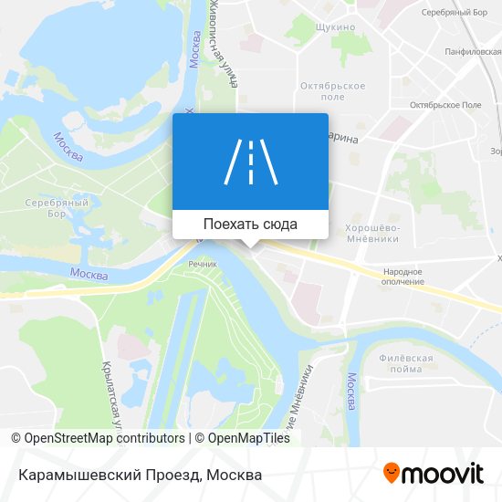 Карта Карамышевский Проезд