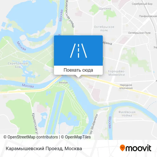 Карта Карамышевский Проезд