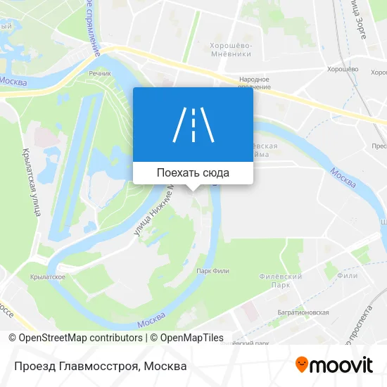 Карта Проезд Главмосстроя
