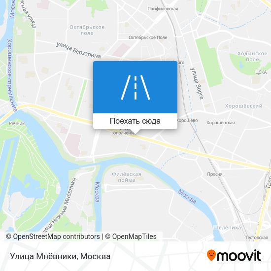 Карта Улица Мнёвники