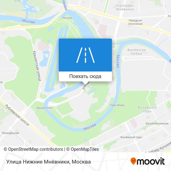Карта Улица Нижние Мнёвники