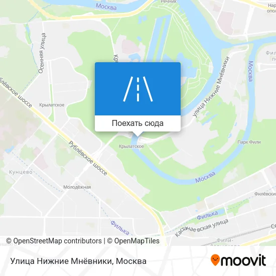 Карта Улица Нижние Мнёвники