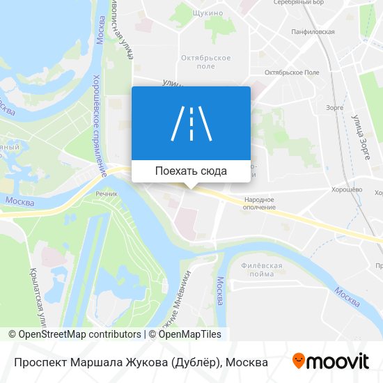 Карта Проспект Маршала Жукова (Дублёр)