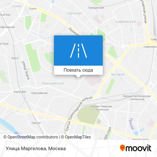 Карта Улица Маргелова