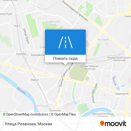 Карта Улица Розанова