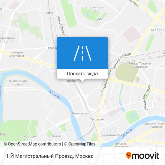 Карта 1-Й Магистральный Проезд