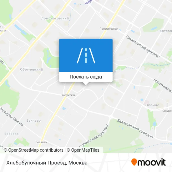 Карта Хлебобулочный Проезд